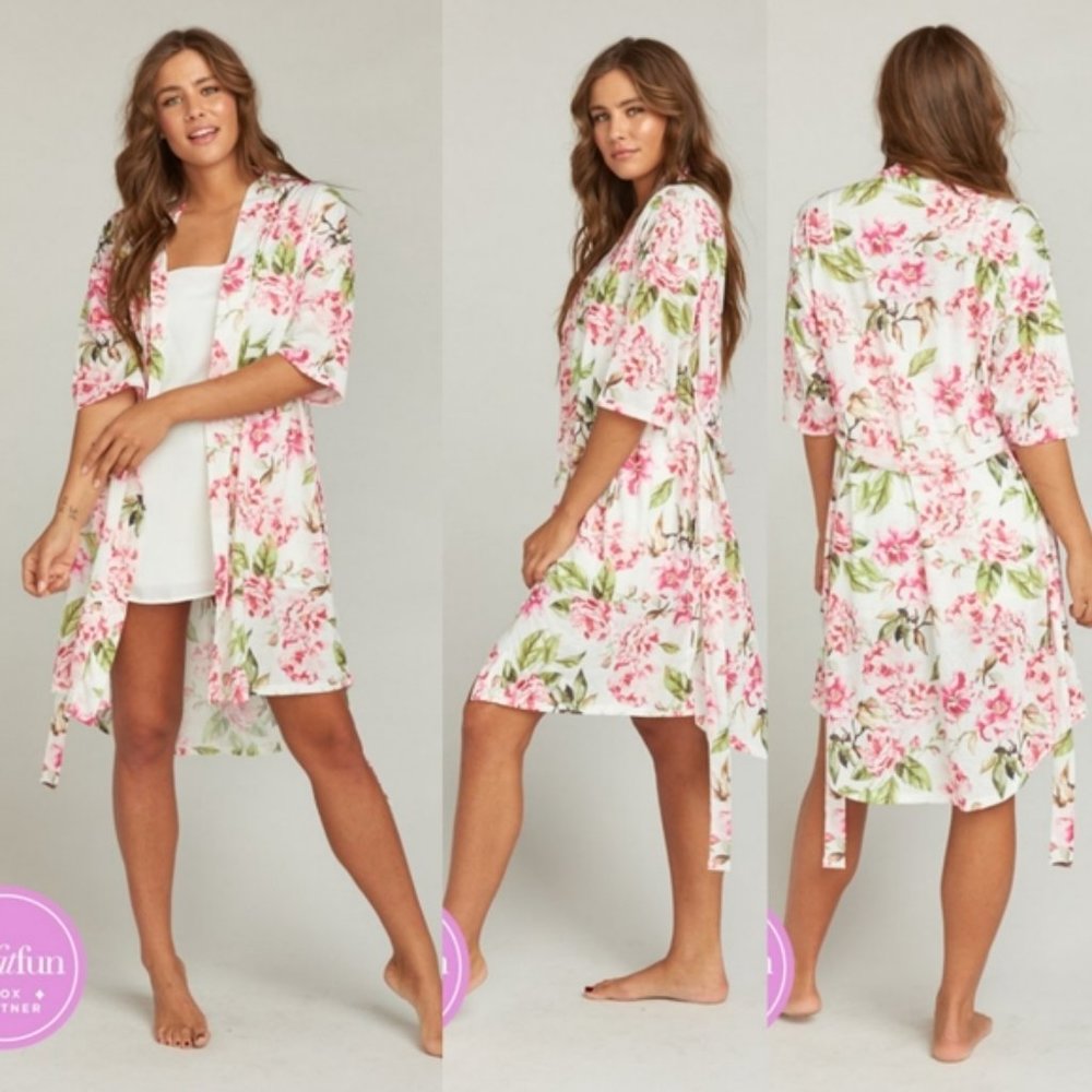 Show Me Your Mumu Floral Bride Robe, One Size
